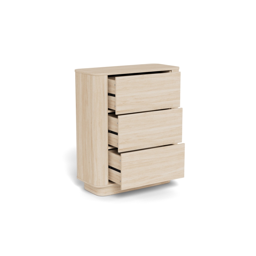 Komoda MADERA 90x107 cm biely dub