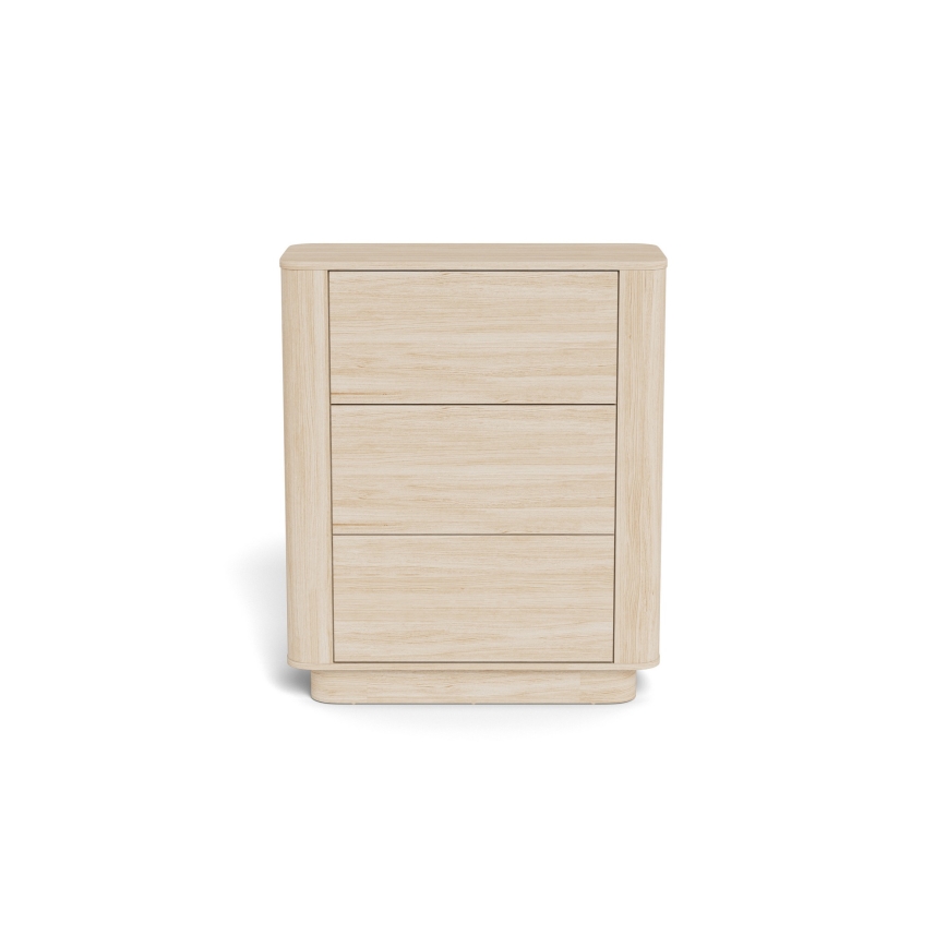 Komoda MADERA 90x107 cm biely dub