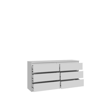 Komoda MAO s zásuvkami, biela