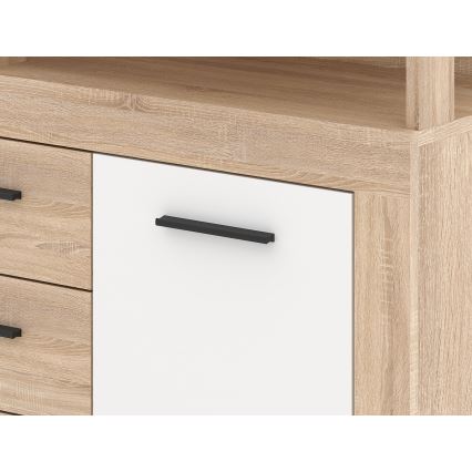 Komoda RUNA dub sonoma/biela