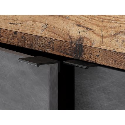 Komoda RUNEA temno rjava/antracit