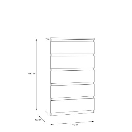 Komoda s zásuvkami MAO dub artisan
