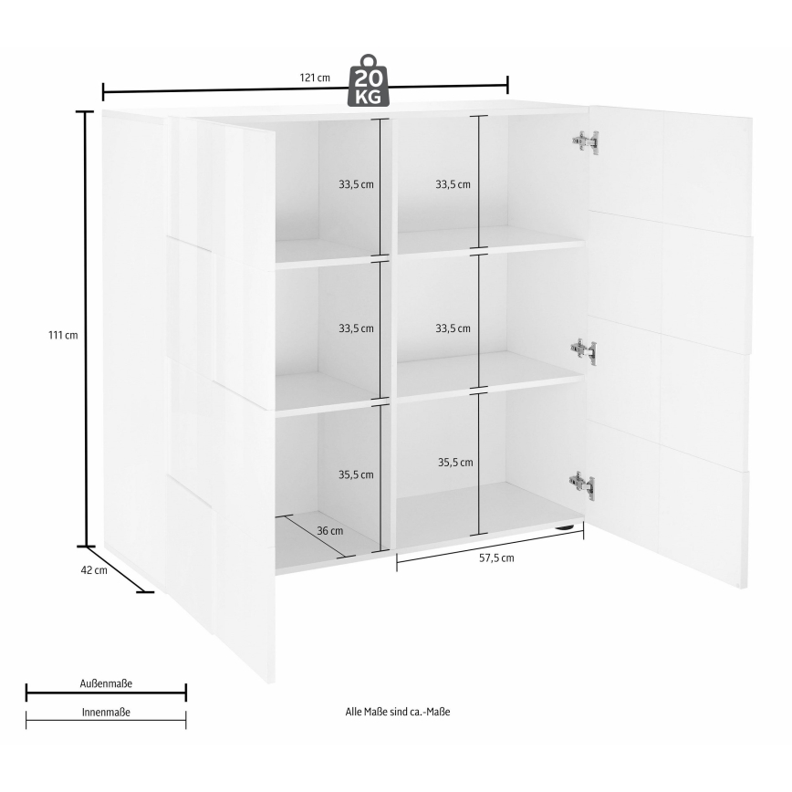 Komoda SERIAN antracit