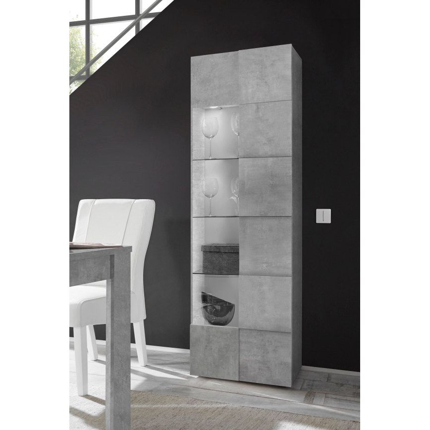 Komoda SERIAN sivý betón