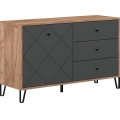 Komoda SULA dub craft/čierna