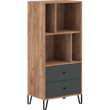 Komoda SULA dub craft/čierna