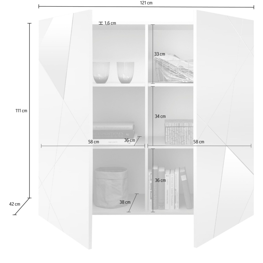 Komoda TAVRI antracitová