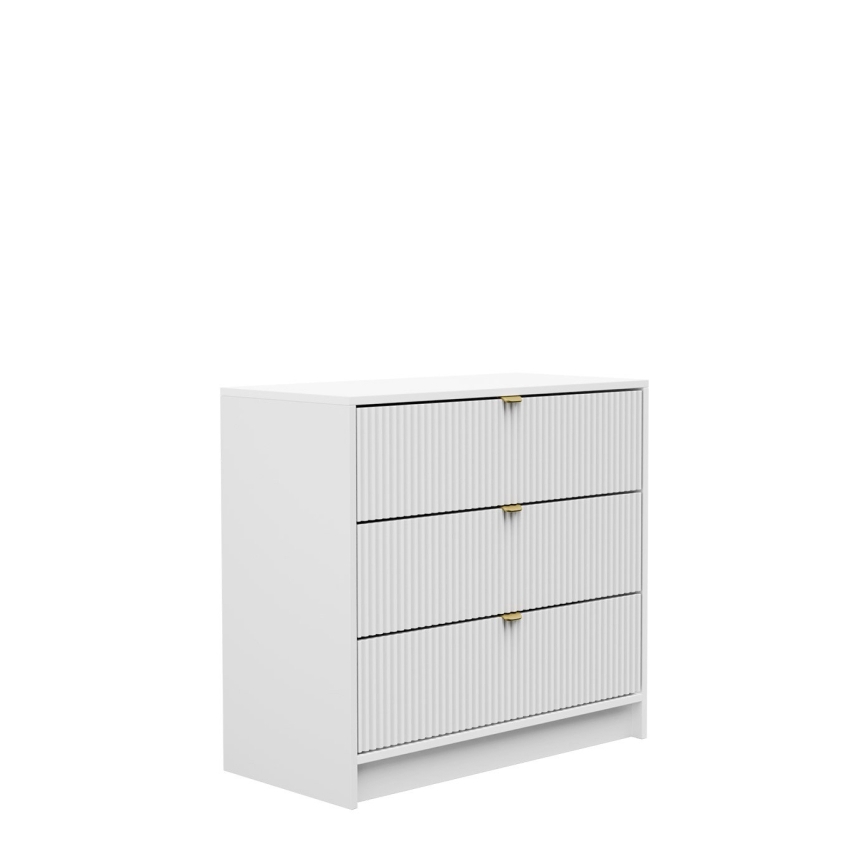 Komoda TIRENO 75x80 cm biela