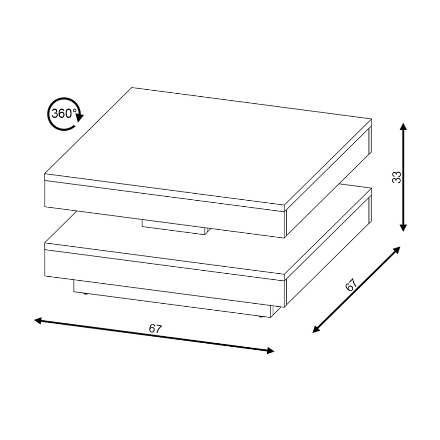 Konferenčný stôl TIMO biely