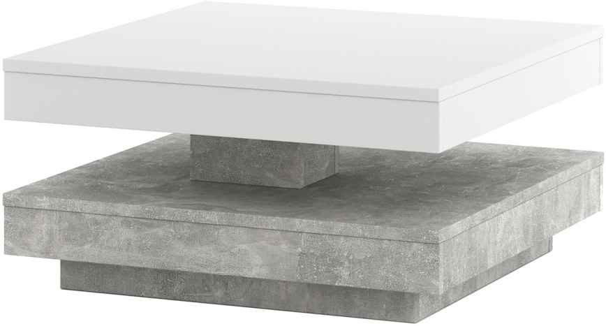Konferenčný stôl TIMO biely/sivý betón