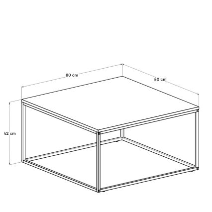 Konferenčný stolík 42x80 cm hnedá