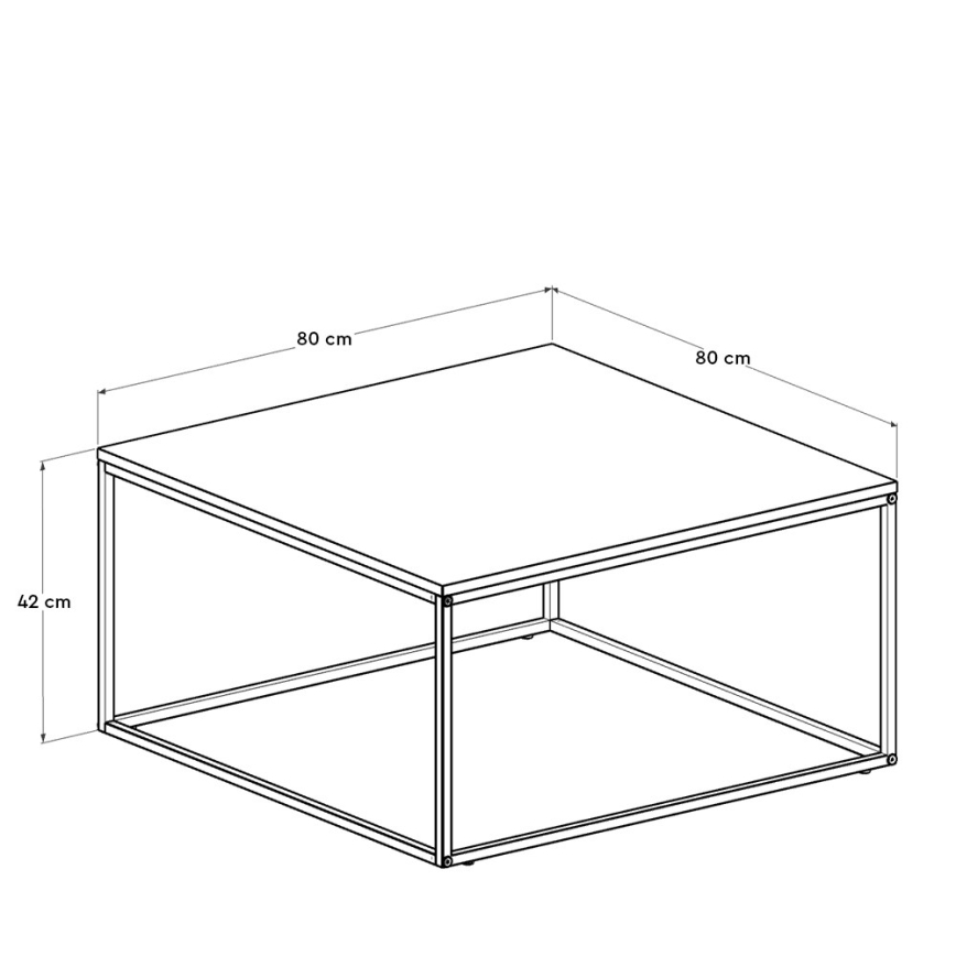 Konferenčný stolík 42x80 cm hnedá