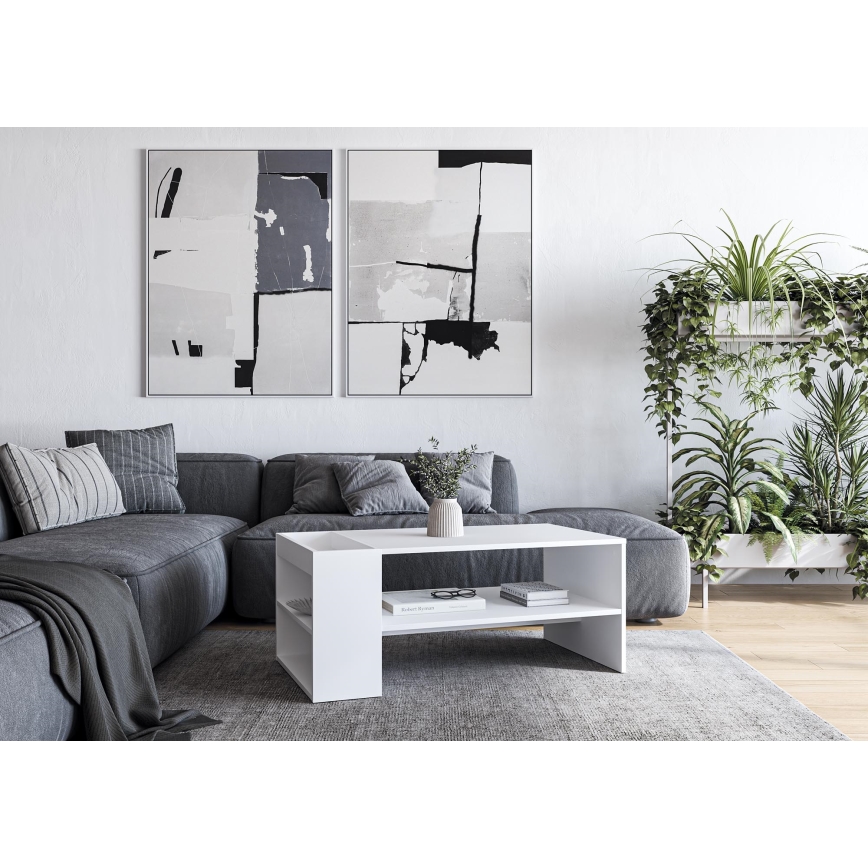 Konferenčný stolík BELA 100x42 cm biely
