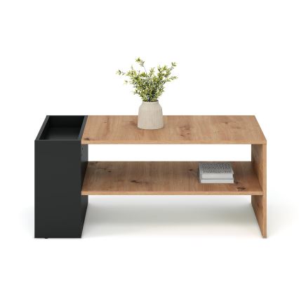 Konferenčný stolík BELA 100x42 cm dub artisan/antracit