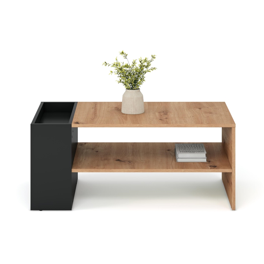 Konferenčný stolík BELA 100x42 cm dub artisan/antracit