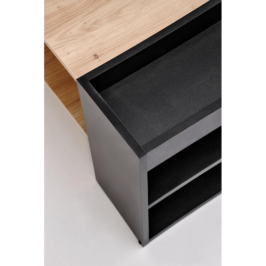 Konferenčný stolík BELA 100x42 cm dub artisan/antracit