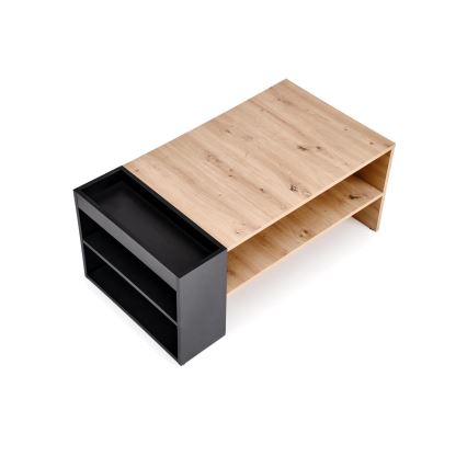 Konferenčný stolík BELA 100x42 cm dub artisan/antracit