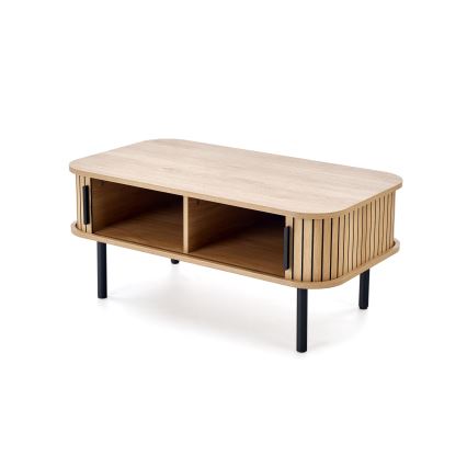 Konferenčný stolík CASA 90x50 cm hnedá/čierna