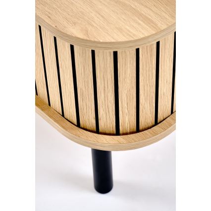 Konferenčný stolík CASA 90x50 cm hnedá/čierna