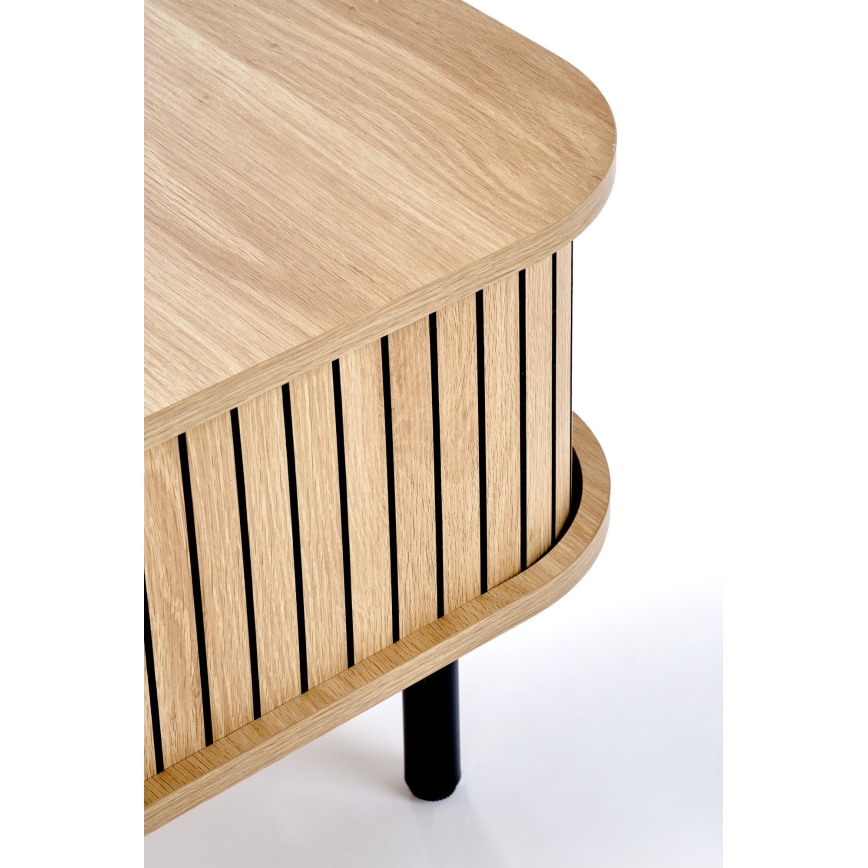 Konferenčný stolík CASA 90x50 cm hnedá/čierna