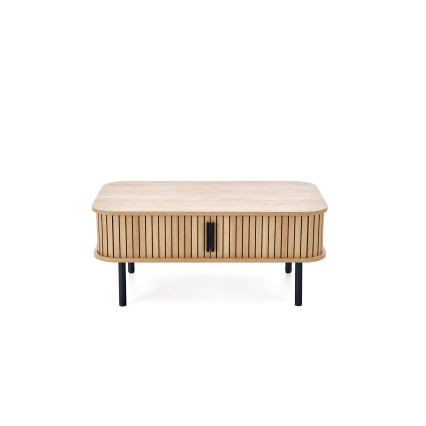 Konferenčný stolík CASA 90x50 cm hnedá/čierna
