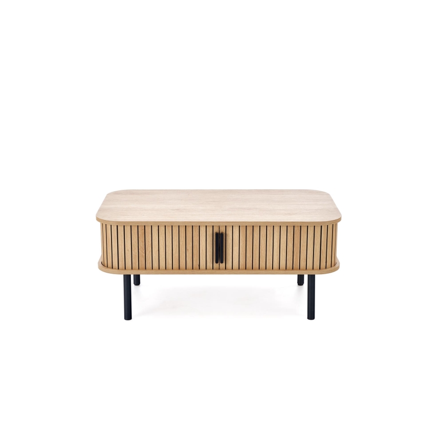 Konferenčný stolík CASA 90x50 cm hnedá/čierna
