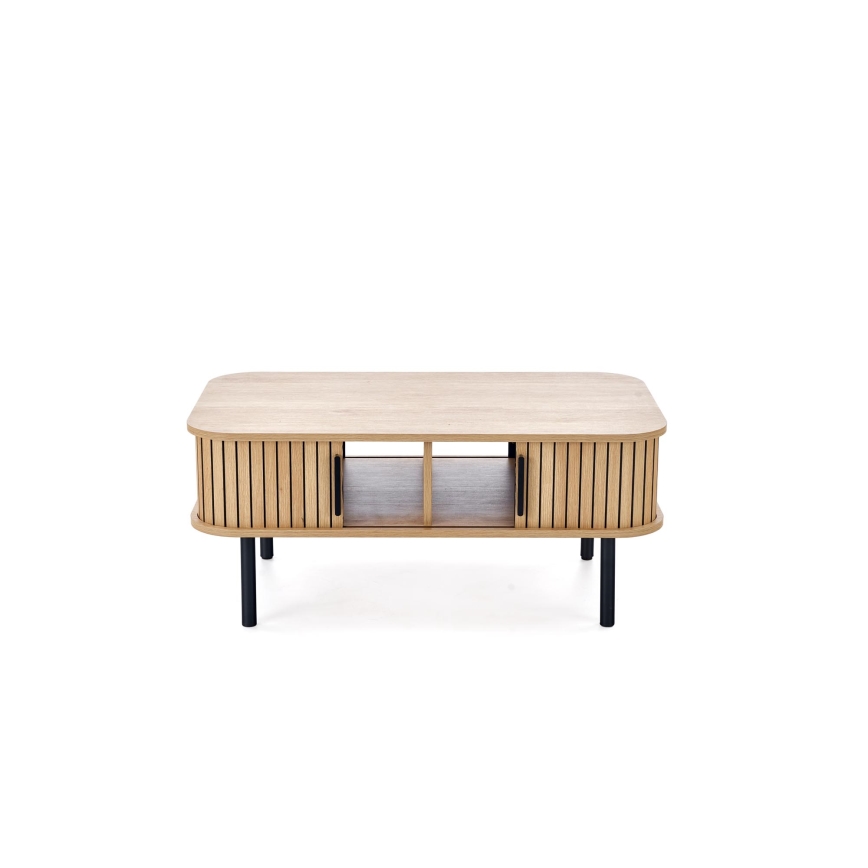Konferenčný stolík CASA 90x50 cm hnedá/čierna