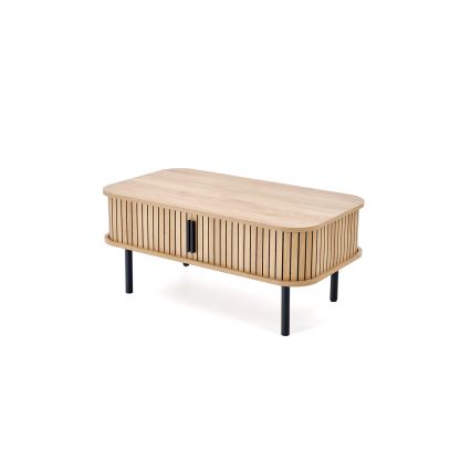 Konferenčný stolík CASA 90x50 cm hnedá/čierna