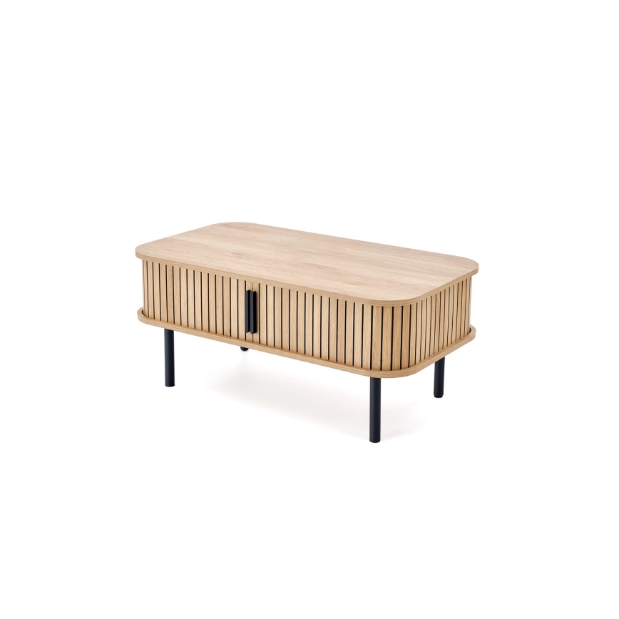 Konferenčný stolík CASA 90x50 cm hnedá/čierna