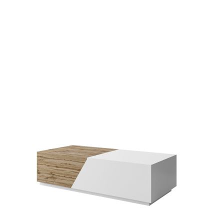 Konferenčný stolík CEELIAS 124x42 cm biela/dub wotan