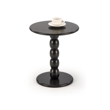 Konferenčný stolík CIRILA, priemer 40 cm, čierny