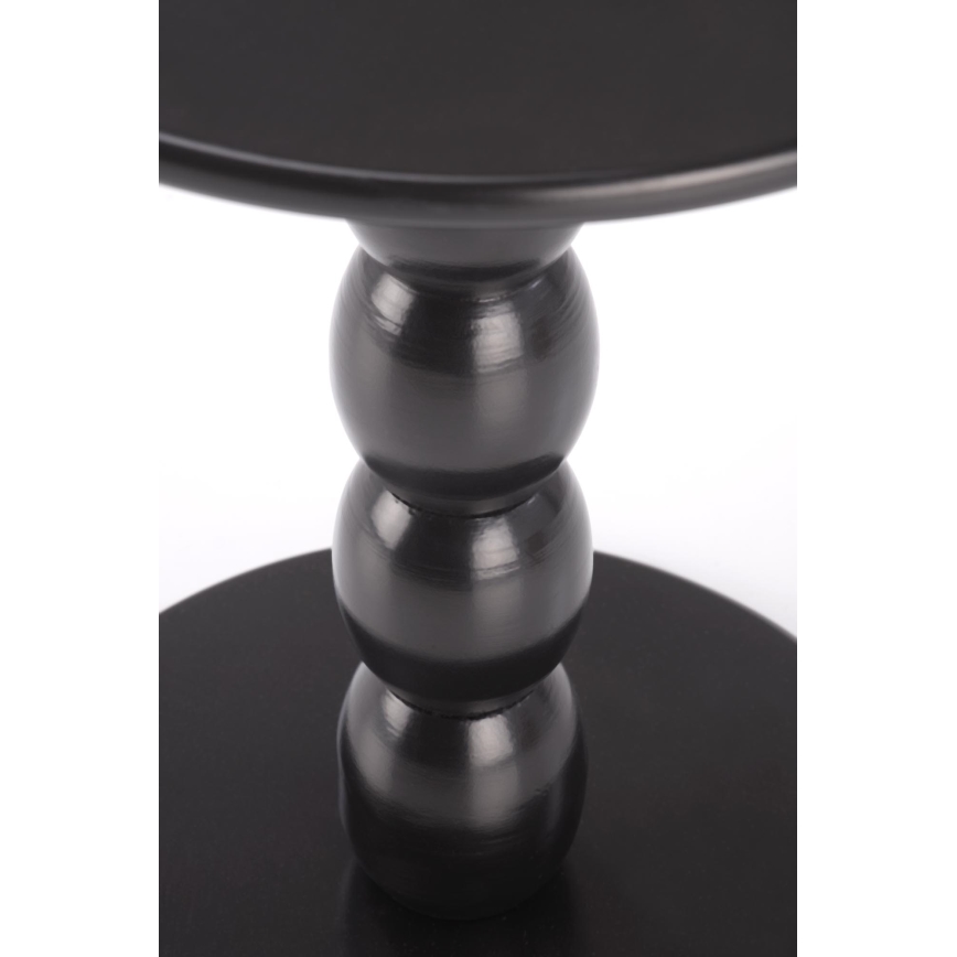 Konferenčný stolík CIRILA, priemer 40 cm, čierny
