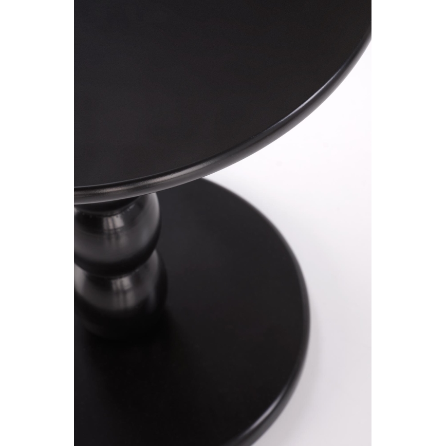 Konferenčný stolík CIRILA, priemer 40 cm, čierny