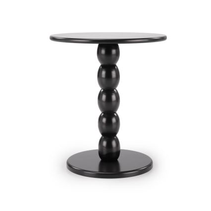 Konferenčný stolík CIRILA, priemer 40 cm, čierny