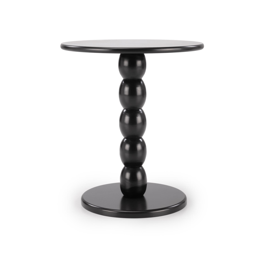 Konferenčný stolík CIRILA, priemer 40 cm, čierny