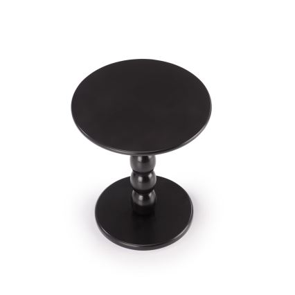 Konferenčný stolík CIRILA, priemer 40 cm, čierny
