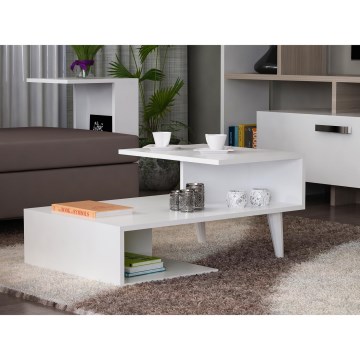 Konferenčný stolík CONCETTA 40x90 cm biela