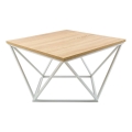 Konferenčný stolík CURVED 60x60 cm biela/béžová