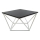 Konferenčný stolík CURVED 60x60 cm biela/čierna