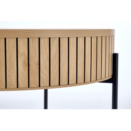 Konferenčný stolík DANTE pr. 67 cm hnedá/čierna