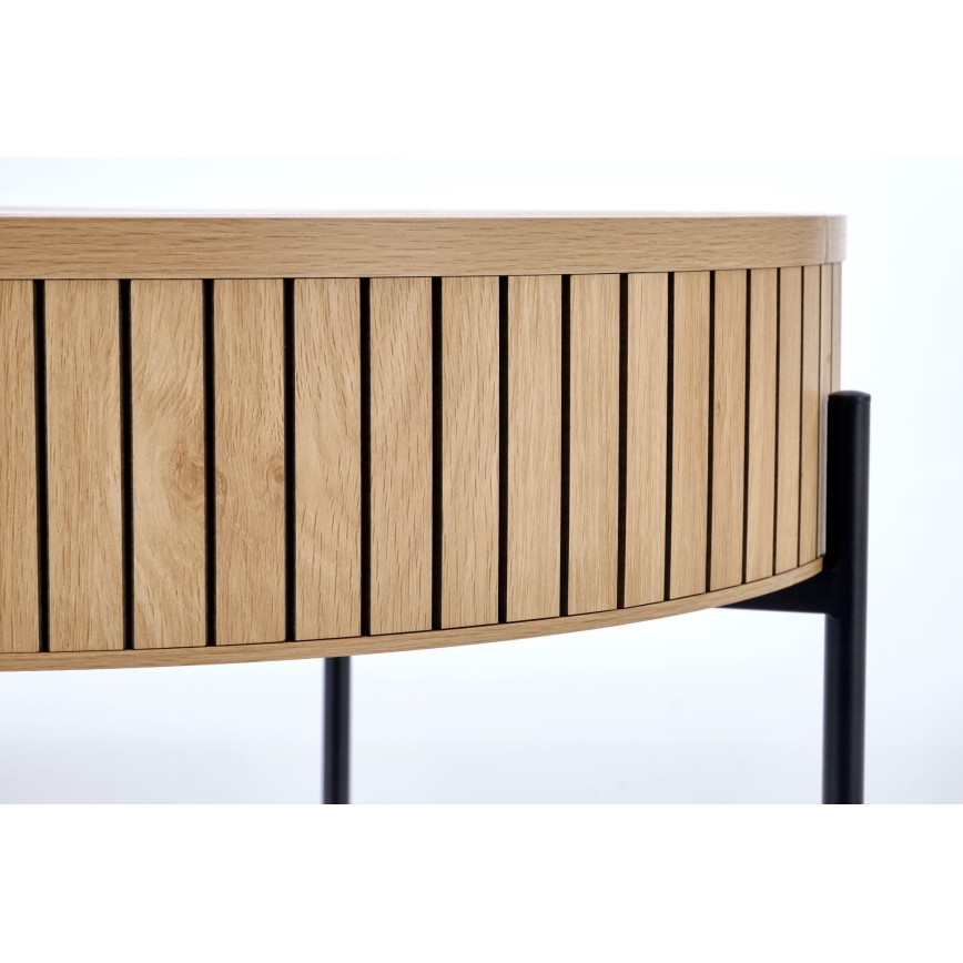 Konferenčný stolík DANTE pr. 67 cm hnedá/čierna