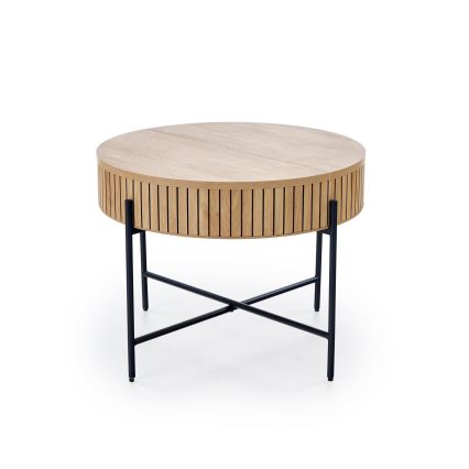 Konferenčný stolík DANTE pr. 67 cm hnedá/čierna