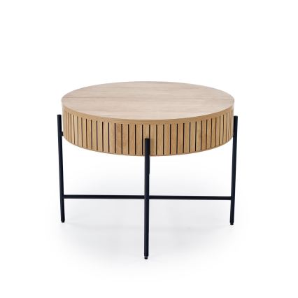 Konferenčný stolík DANTE pr. 67 cm hnedá/čierna