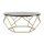 Konferenčný stolík DIAMOND 41,5x90 cm zlatá/čierna