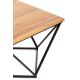 Konferenčný stolík DIAMOND 60x60 cm čierna/hnedá