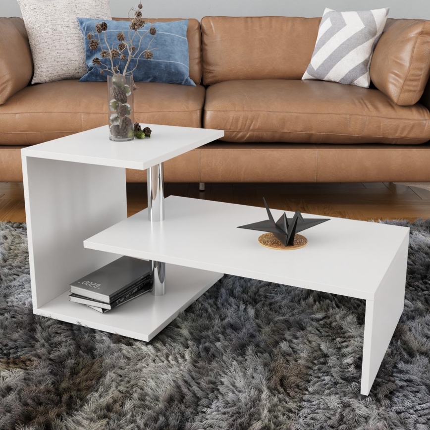 Konferenčný stolík DILEK 46x100 cm biela
