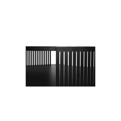 Konferenčný stolík FIKOLI 40x75 cm čierna/biela