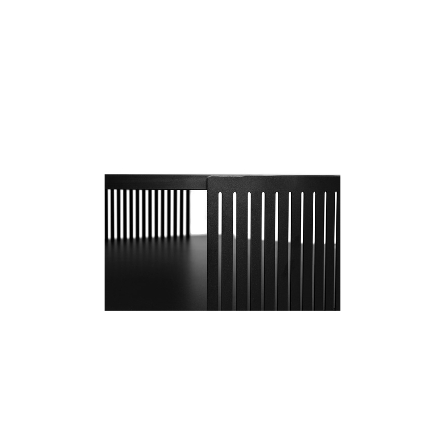 Konferenčný stolík FIKOLI 40x75 cm čierna/biela
