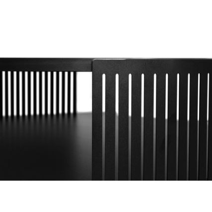 Konferenčný stolík FIKOLI 40x75 cm čierna/zlatý dub