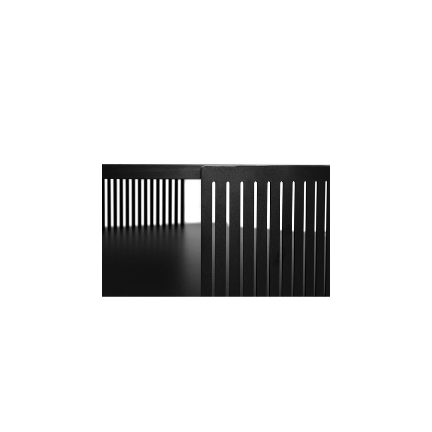 Konferenčný stolík FIKOLI 40x75 cm čierna/zlatý dub